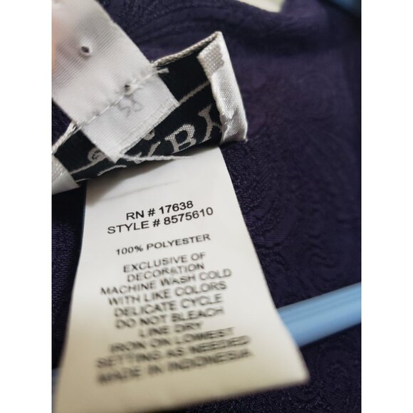 Dorby Womens 10 Dress & Jacket Outfit Set Semi Formal Purple Beaded Blazer Midi - Picture 6 of 6